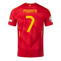 Camiseta España Alvaro Morata #7 Primera Equipación Eurocopa 2024 manga corta